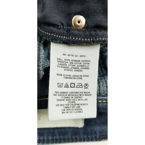 Pilcro And The Letter Press Size 28X28 Women's STET Blue Denim Jeans Back Logo - Picture 12 of 12